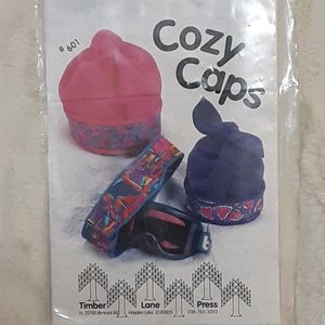 New Timber Lane Press sewing pattern Cozy Caps fleece hats